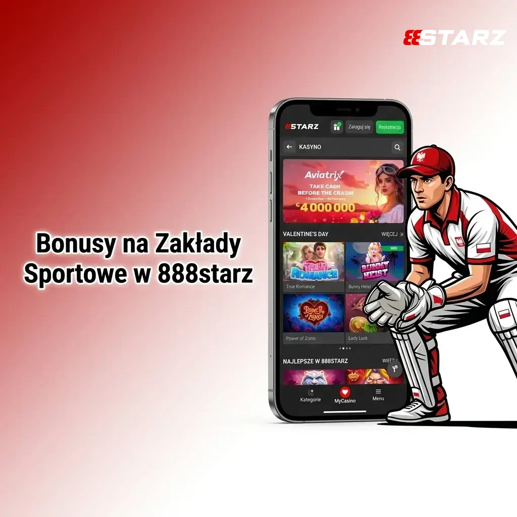 Bonusy na zakłady sportowe w 888starz – promocje dla graczy z Polski na piłkę nożną i esport
