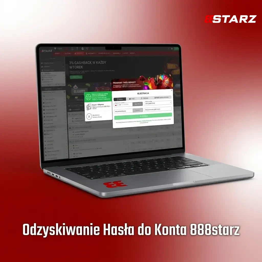 Proces odzyskiwania hasła do konta 888starz przez e-mail lub SMS w kilku prostych krokach